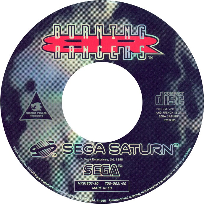 Sega Saturn B Burning Rangers E Game Covers Box Scans Box Art CD Labels ...