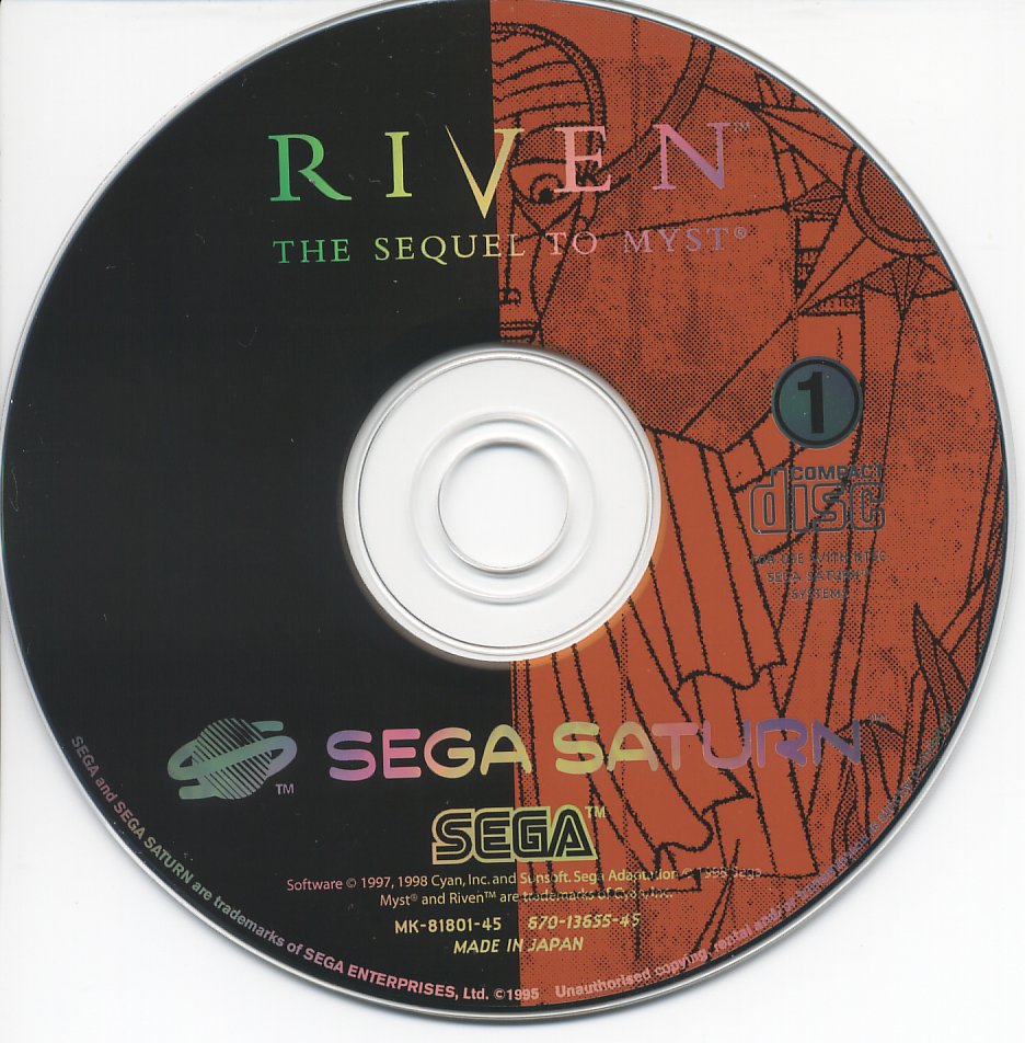 Sega Saturn R Riven The Sequel To Myst B Game Covers Box Scans Box Art ...