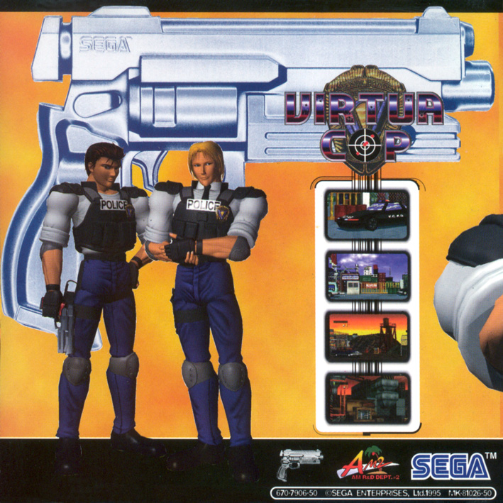 Sega Saturn V Virtua Cop E Game Covers Box Scans Box Art Cd Labels Cart Labels